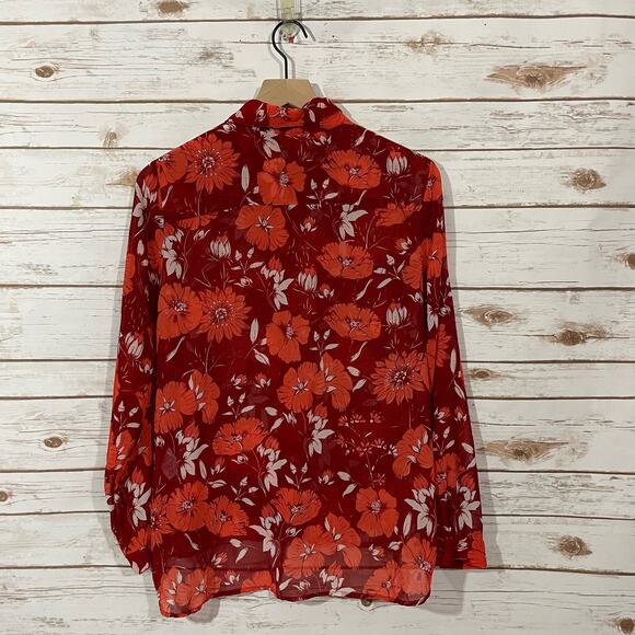 CAbi Hothouse Blouse (Style #3766) - Scarlet Flower - Medium - Picture 15 of 15